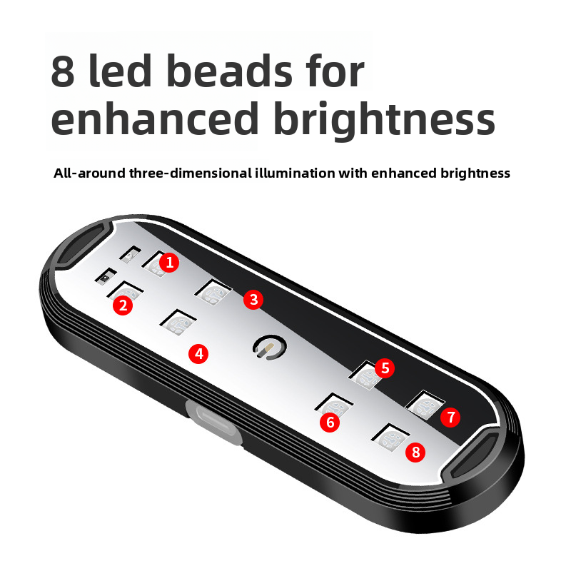 Car Warning Door Lighting LED Colorful Flashing Atmosphere Welcome Anti-Collision Anti-Rear-End Light No Wiring Required_autovado.com