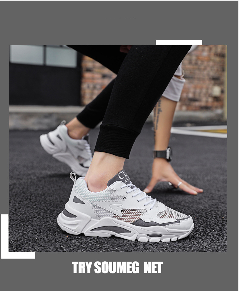 2024 summer mesh shoes men's shoes breathable hollow mesh small size young men's casual sports shoes running shoes_autovado.com