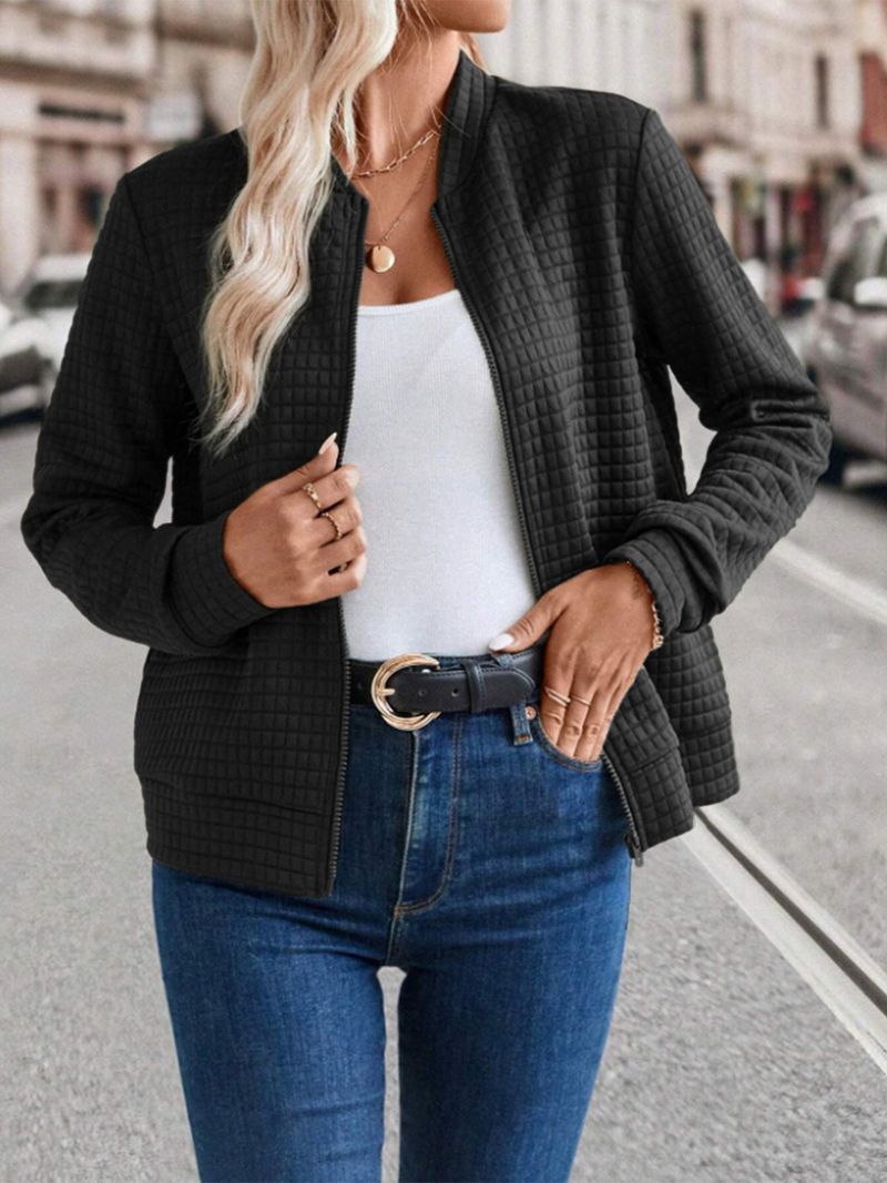 Women's Clothing New Fashion Long sleeved Small Style Tops and Jackets_autovado.com