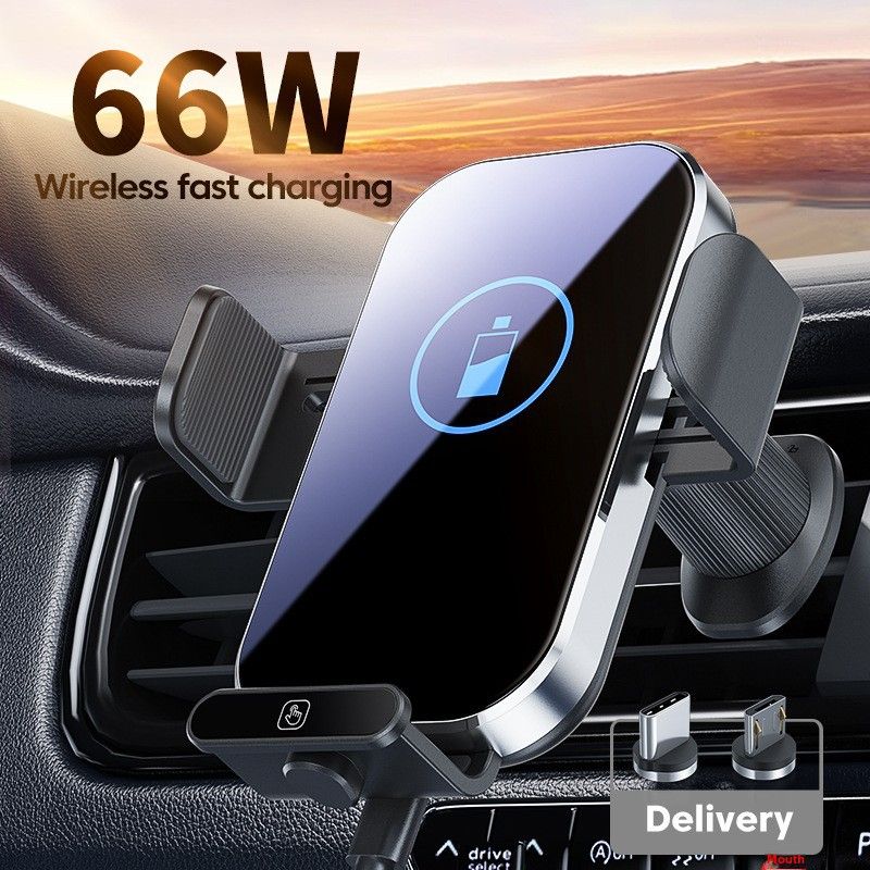 X10s NeW 66W Wireless Super Fast Charging Car Charger Smart Sensor Multi-function Smart Mobile Phone Holder_autovado.com