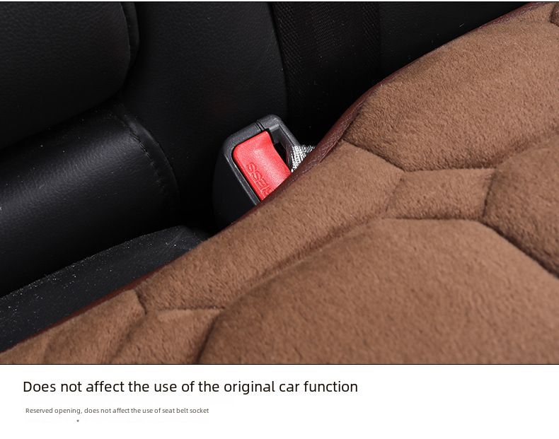 plush front single seat car seat cushion warm breathable bus car seat universal_autovado.com
