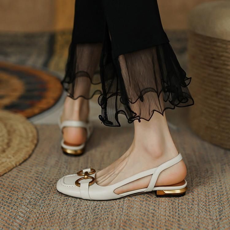Women's new summer vintage French flats Fairy single shoes_autovado.com