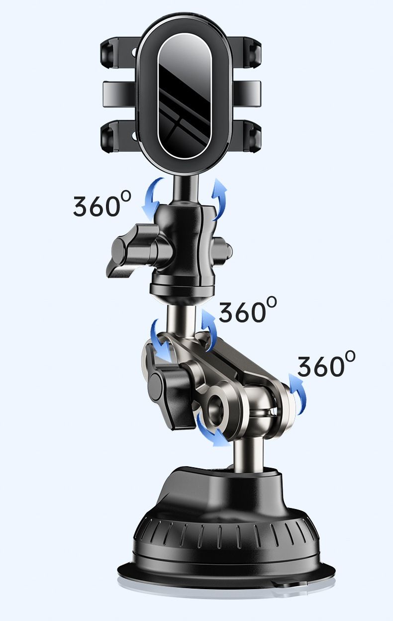 Car Shooting mobile phone bracket multi-direction vertical shooting car live shooting bracket first view sucker bracket_autovado.com