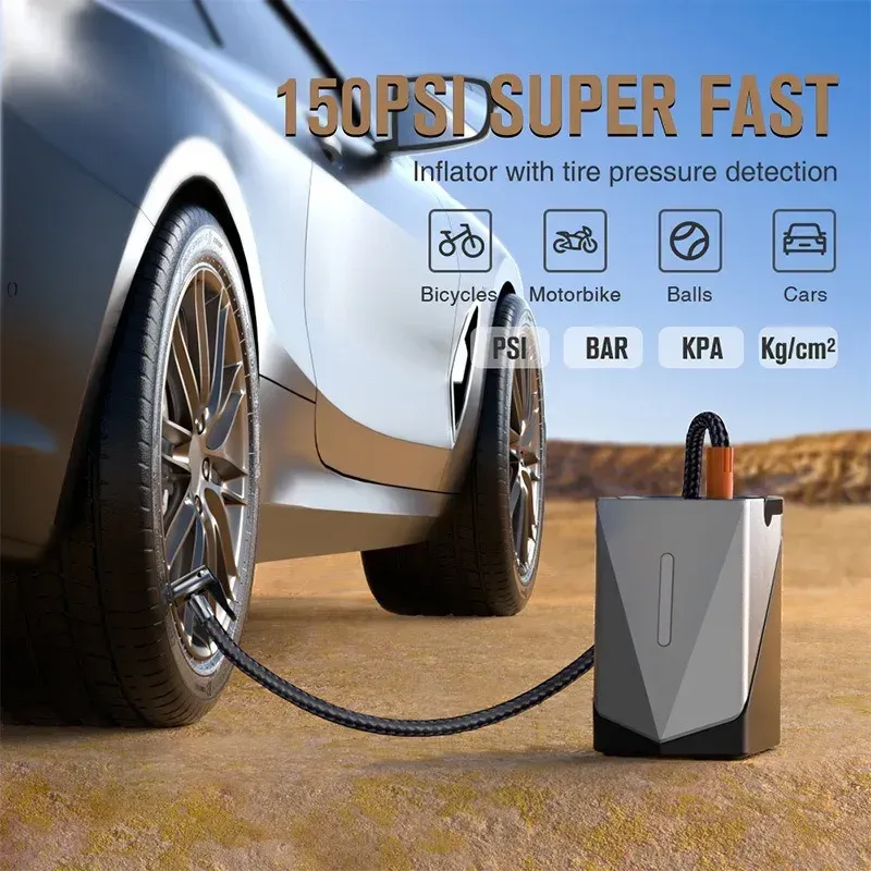 All-in-one Auto Emergency Start Power Bank Inflation Pump Suction/Blow Multifunctional Car Jump Starter Booster Air_autovado.com