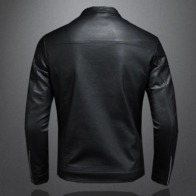 Men's Leather Jacket Men's Autumn/winter Motorcycle Casual Coat Men's_autovado.com
