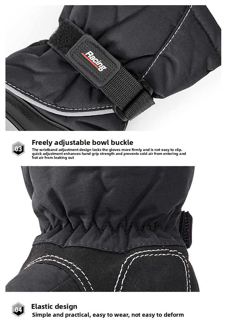 Winter Motorcycle Waterproof Men, Touchscreen Riding Gloves, Electric Vehicle Cold-Proof Thermal Windproof Gloves For_autovado.com