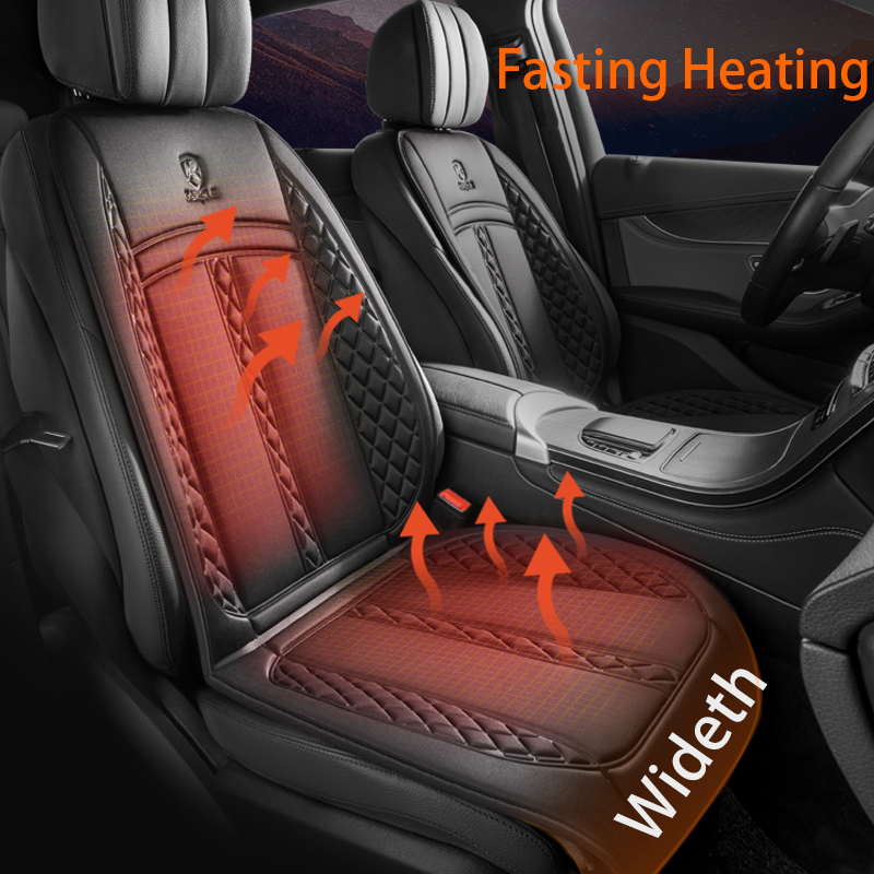Universal 12V Heating Pad Soft Heated Cover Upgraded Wideth Warm Winter Seat Protector Car Accessories_autovado.com