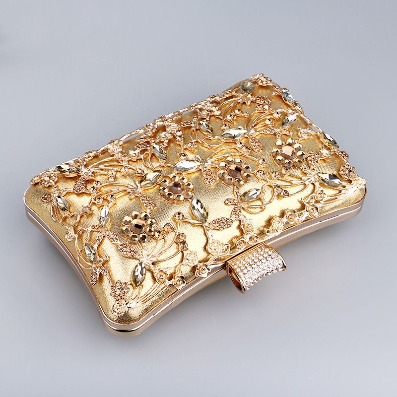 Popular diamond-encrusted dinner bag, European and American women's retro banquet bag, hand-held versatile dress evening bag_autovado.com