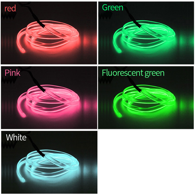 Car Ambient Light Decorative Eye-catching DIY Car Interior LED Wiring Neon Light Strip for Bike_autovado.com
