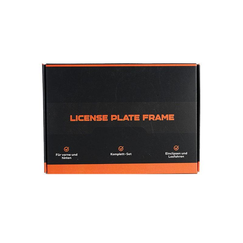European Standard Simple Plastic Buckle, Russian License Plate Frame, Ukrainian Four Piece Set_autovado.com