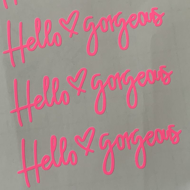 car stickers Hello Gorgeous car stickers car fun waterproof sunscreen stickers_autovado.com