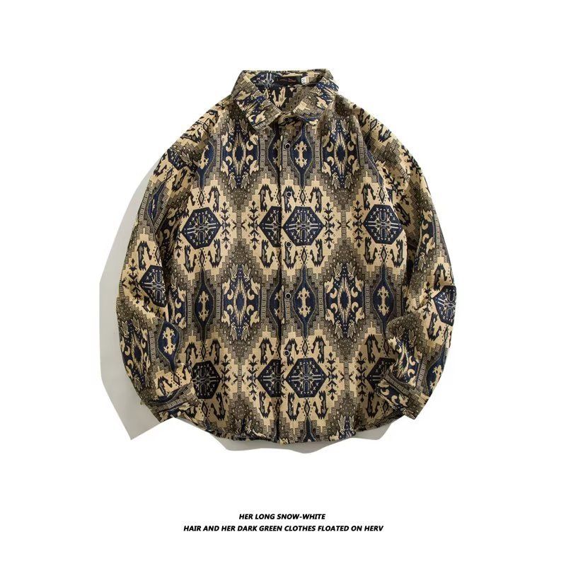 Men's clothing retro plaid shirt women's jacket autumn shirt casual cardigan chic top_autovado.com