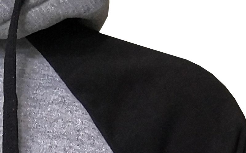 Men's Clothing autumn and winter new hooded pullover color matching couple sweatshirt_autovado.com