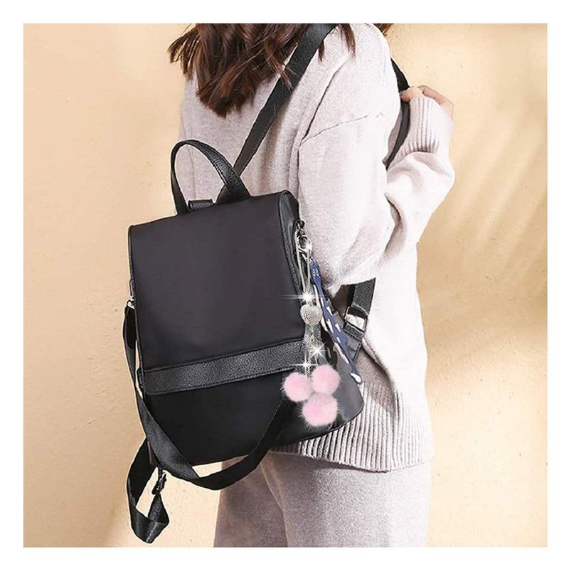 New Heart Hair Ball Rearview Mirror Decoration Car Diamond Pendant Female_autovado.com