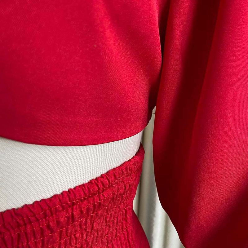 Women's Clothing women's summer fashion casual street suit pleated sexy solid color foreign trade two piece suit_autovado.com