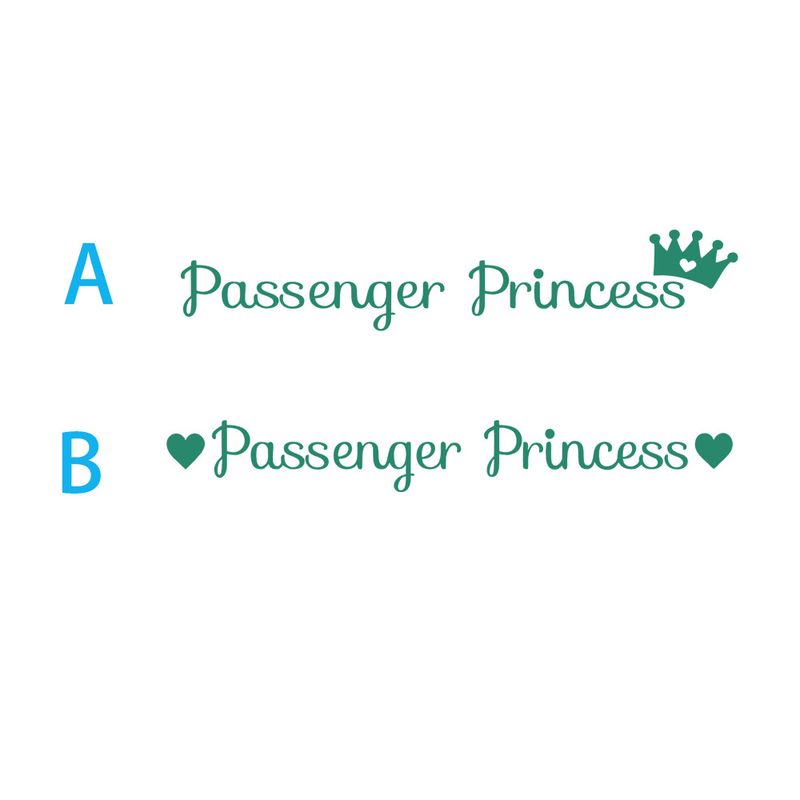 Passenger Princess car rearview mirror makeup mirror passenger princess creative stickers_autovado.com