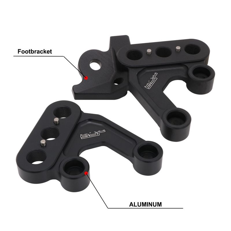 Heavy-Duty Footpeg Bracket For Off-Road Motorcycle - Reinforced Steel Construction, Universal Fit For Dirt Bike & ATV Modifications_autovado.com