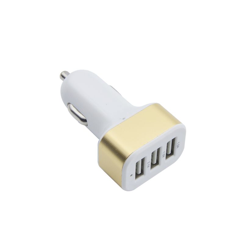1A 3USB Square With Aluminum Alloy Mobile Phone Charger, Car Charger_autovado.com