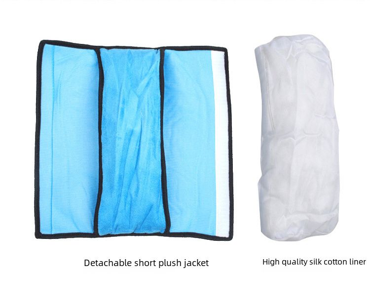 Car seat belt cover with cartoon cute insurance shoulder cover lengthened and thickened plush anti-strangle sleeping pillow_autovado.com