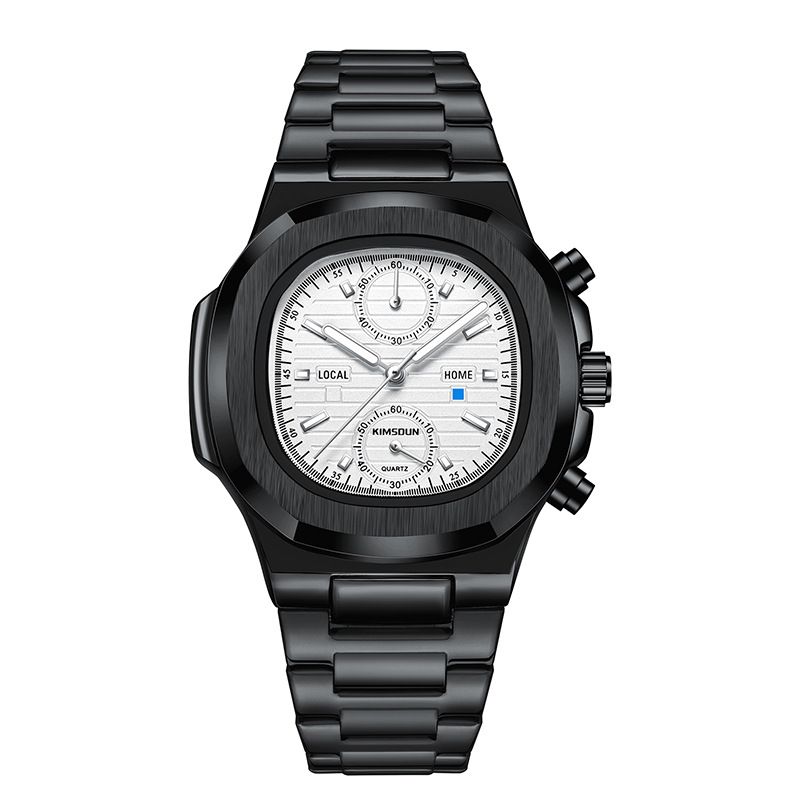 New Golden Seton Brand Nautilus Watch Men's Watch Waterproof Multifunctional Quartz Watch Business Men's Watch_autovado.com