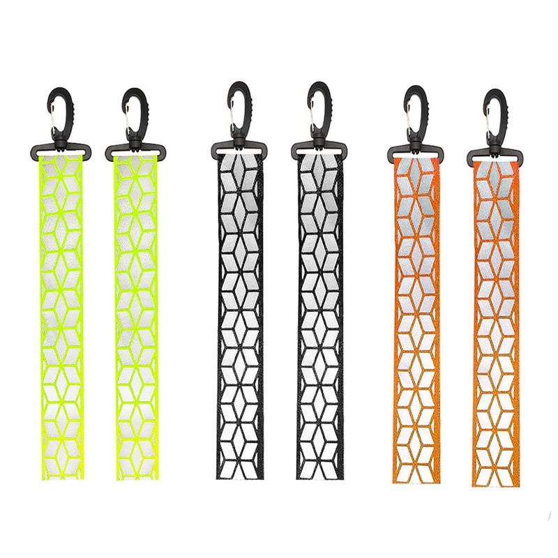 Reflective pendant pendant backpack running reflective keychain with hook reflective strip reflective tape_autovado.com