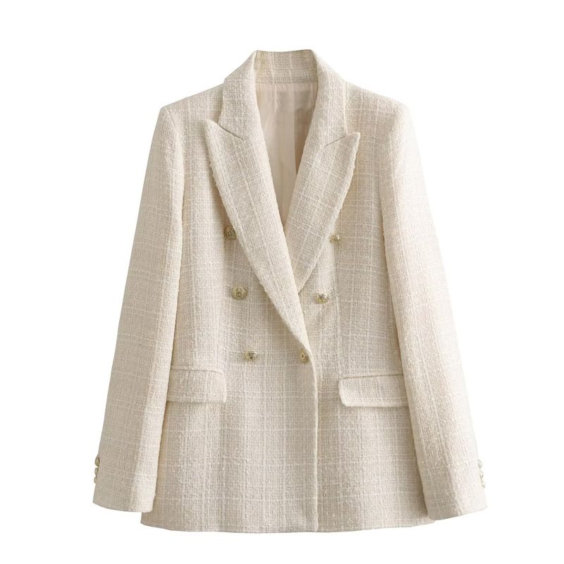 Women's textured casual fashion loose suit jacket_autovado.com