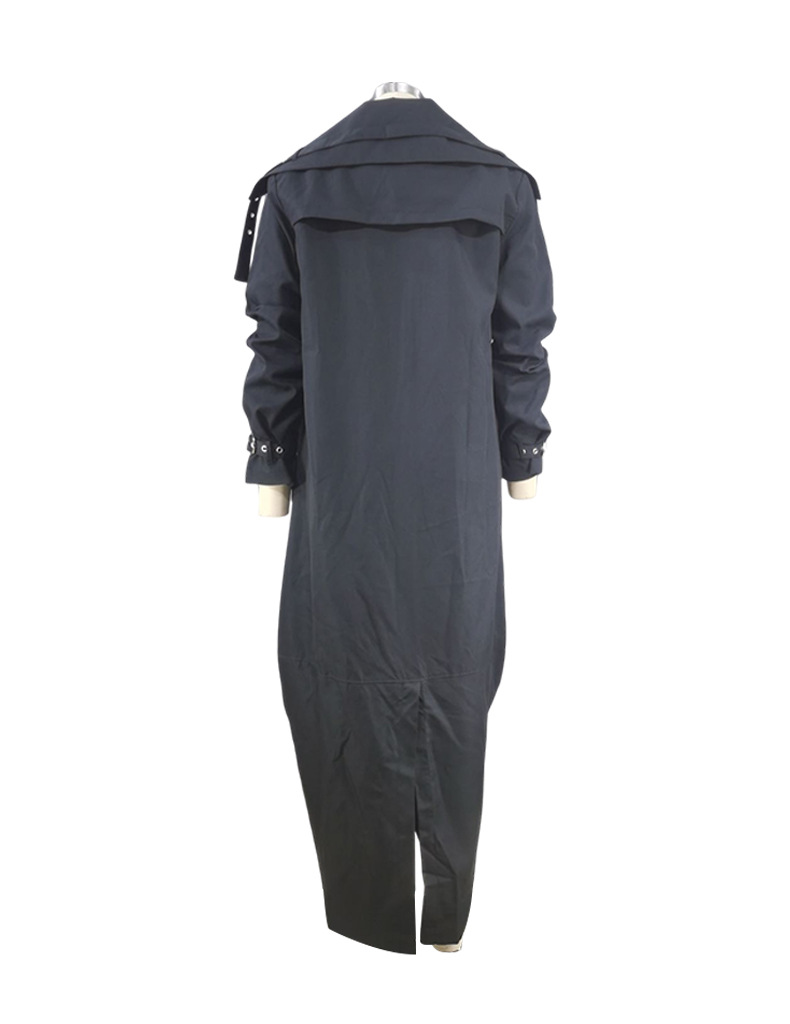 Women's Clothing new style temperament niche personality leisure large lapel medium and long windbreaker jacket _autovado.com