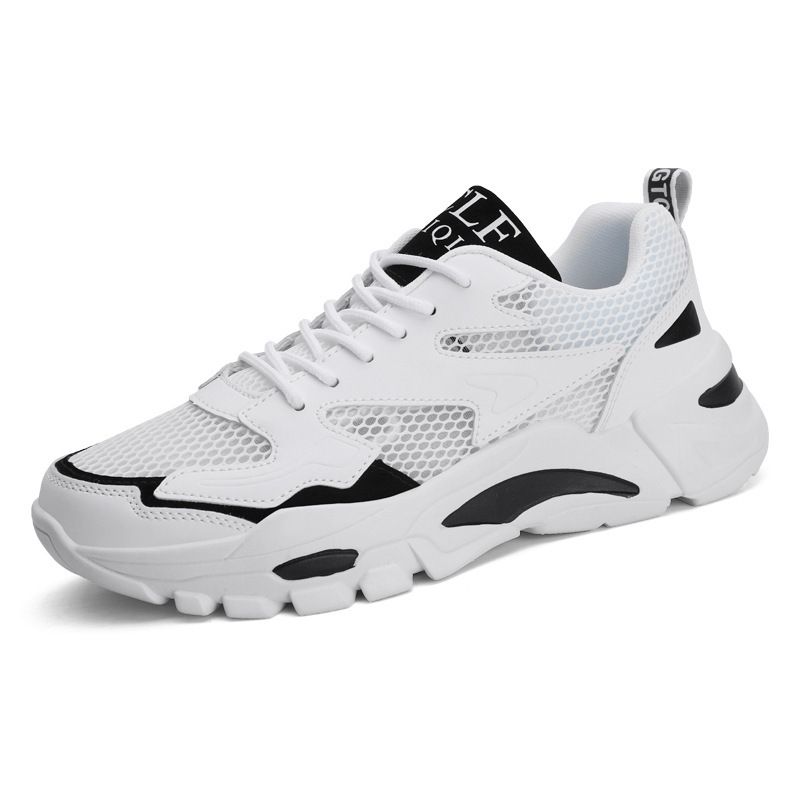 2024 summer mesh shoes men's shoes breathable hollow mesh small size young men's casual sports shoes running shoes_autovado.com