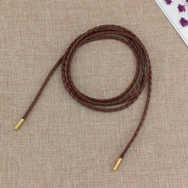 HOT New Female Chain Thin Belt Simple Decoration Tie With Dress Long Waist Rope Knotted Vintage Dresses String Waistband_autovado.com