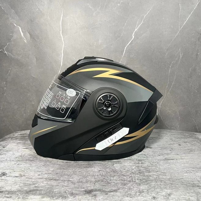 Motorcycle Accessories & Parts electric battery helmet gray men's and women's full helmet four seasons flip face helmet summer hat_autovado.com