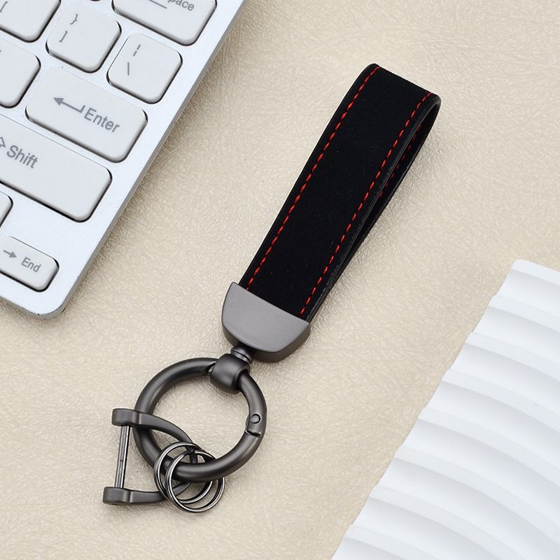 New Leather Key Chain Key Ring Multi-color Key Accessories Fur Key Chain_autovado.com