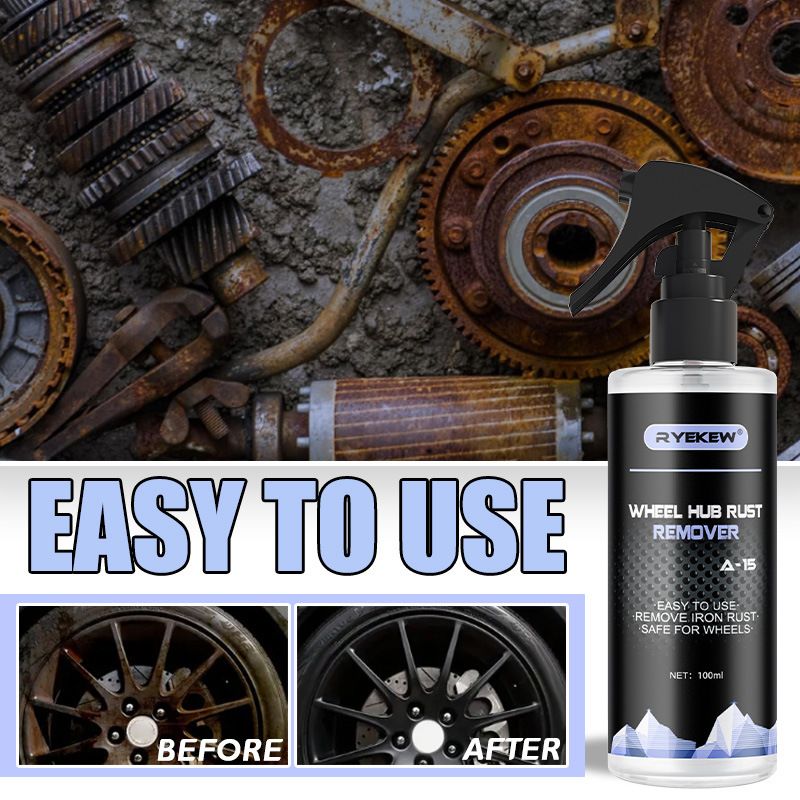 Ryekew Cleaner Decontamination Oxidation Layer Yellowing Wheel Refurbishment Agent Aluminum Alloy Cleaning Rust Remover_autovado.com
