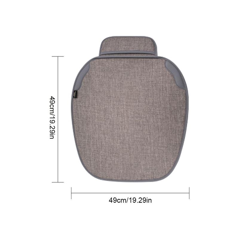 Flax Cover Cool Breathable Fabric Car Front Cushion/Rear Seat Cushion Four Seasons Universal_autovado.com