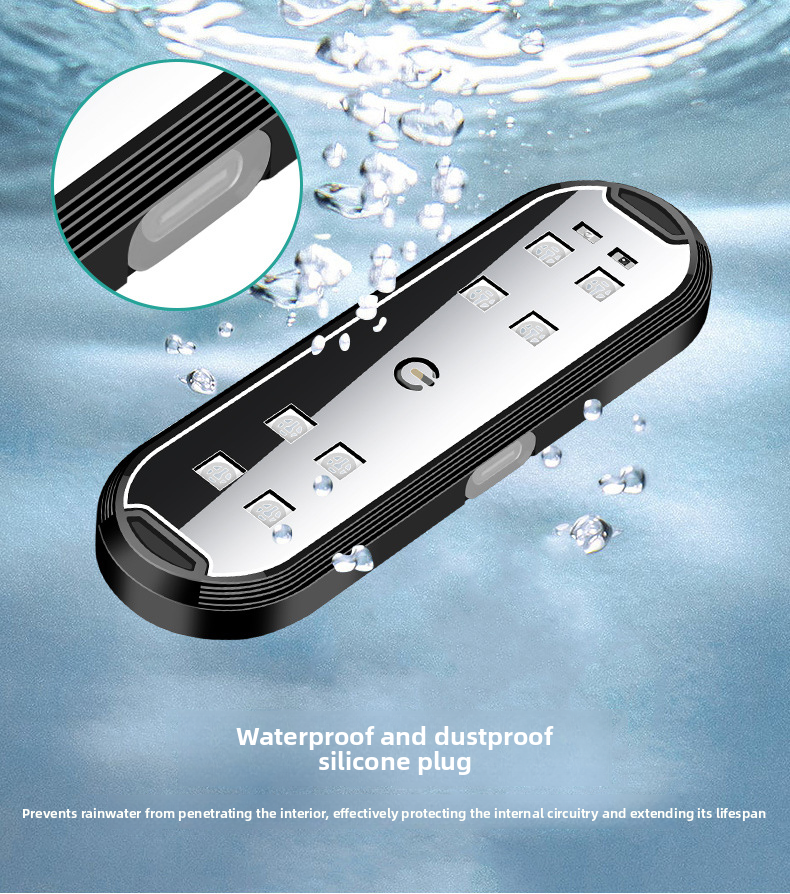 Car Warning Door Lighting LED Colorful Flashing Atmosphere Welcome Anti-Collision Anti-Rear-End Light No Wiring Required_autovado.com