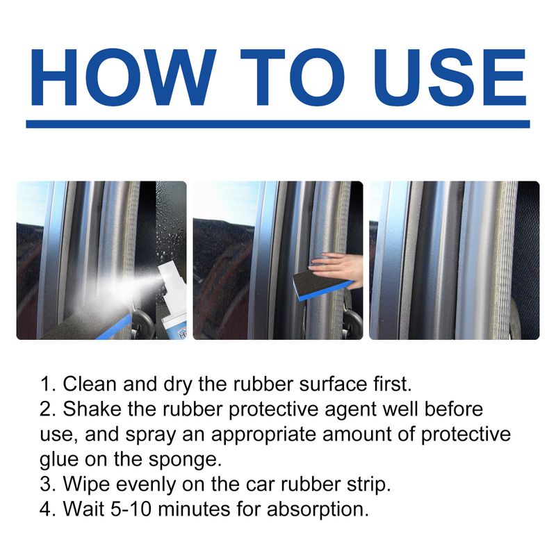 Homonth Rubber Protectant For Cars, Automotive Interior Rubber Turning New Brightening Cleaning Maintenance Protective Agent_autovado.com