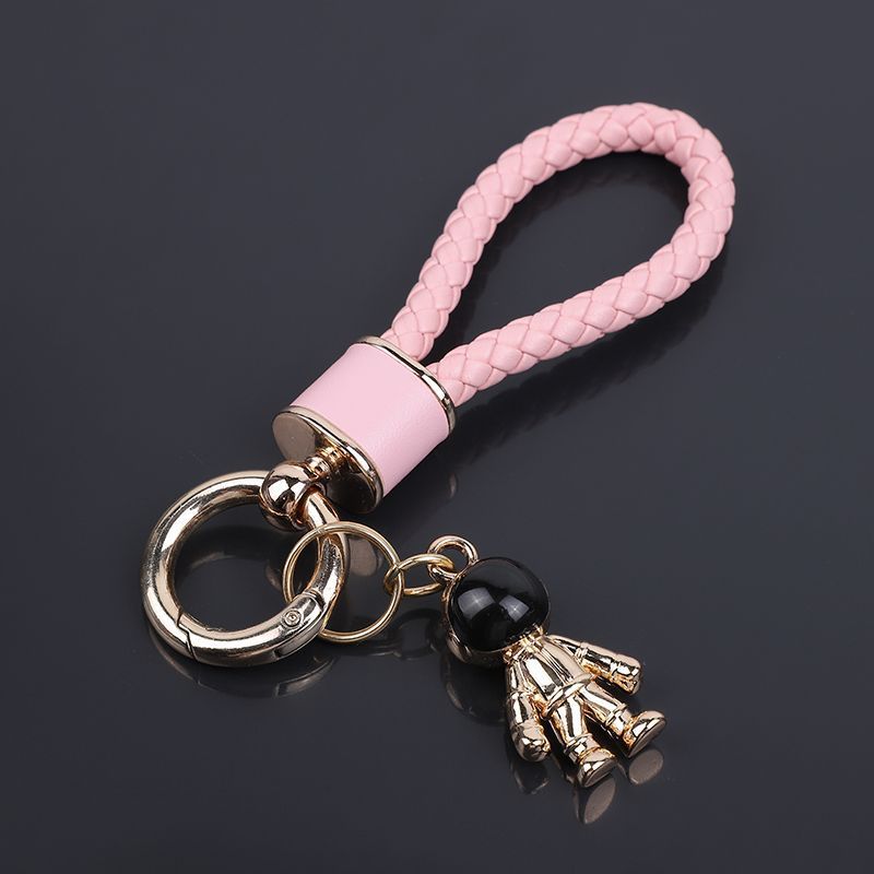 Car Key Chain Pendant Women's Men's High End Personality Creative Braided Leather Car Key Chain Cute Ins Internet Celebrity_autovado.com