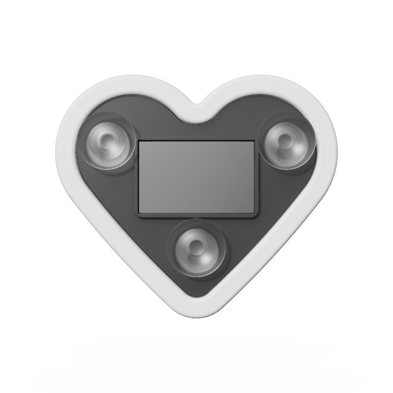 New Solar Heart Atmosphere Car Decorative Triangle Window Ambient Heart-shaped Neon Light_autovado.com