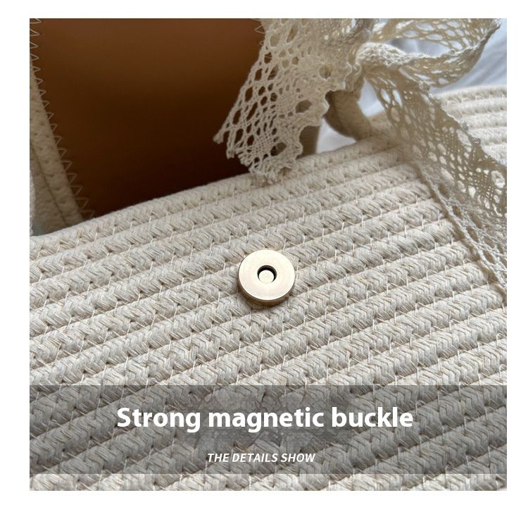 Chic Handbags 2024 New Woven Holiday Shoulder Bag Fashionable and Versatile Large-capacity Tote Bag Beach Bucket Bag_autovado.com