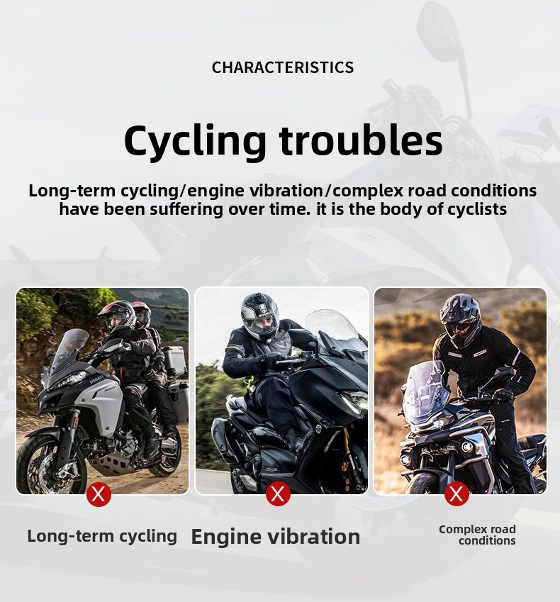 Electric Seat Cushion Shock Absorption Sun Protection Motorcycle Touring Modific Accessories Breathable Heat_autovado.com