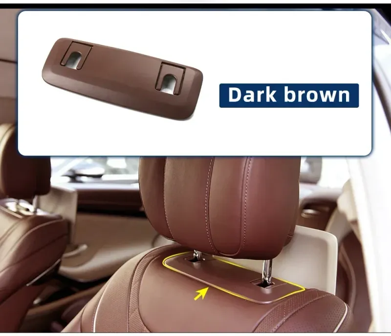 Front Left Right Clamp Headrest Car Seat Backrest Cover For Mercedes Benz S-Class W222 2014-2020_autovado.com