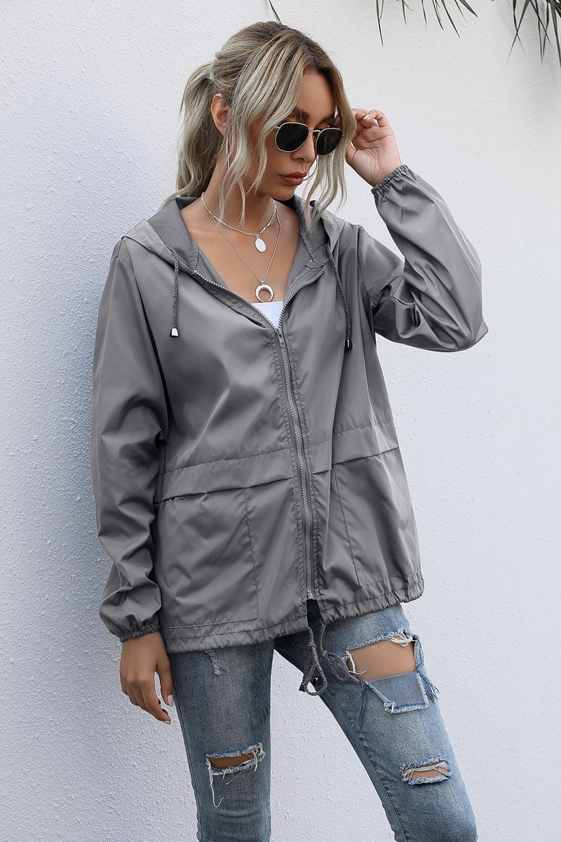 Women's Zipper Hoodie Lightweight Outdoor Hiking Raincoat Jacket Jacket Ready in Stock_autovado.com
