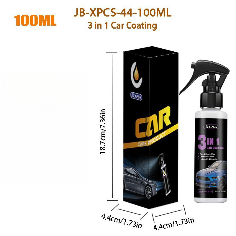 JB-XPCS-44 3-in-1 Car Agent Quick Paint Glass Hand Spray Wax Micro Coating Crystal_autovado.com