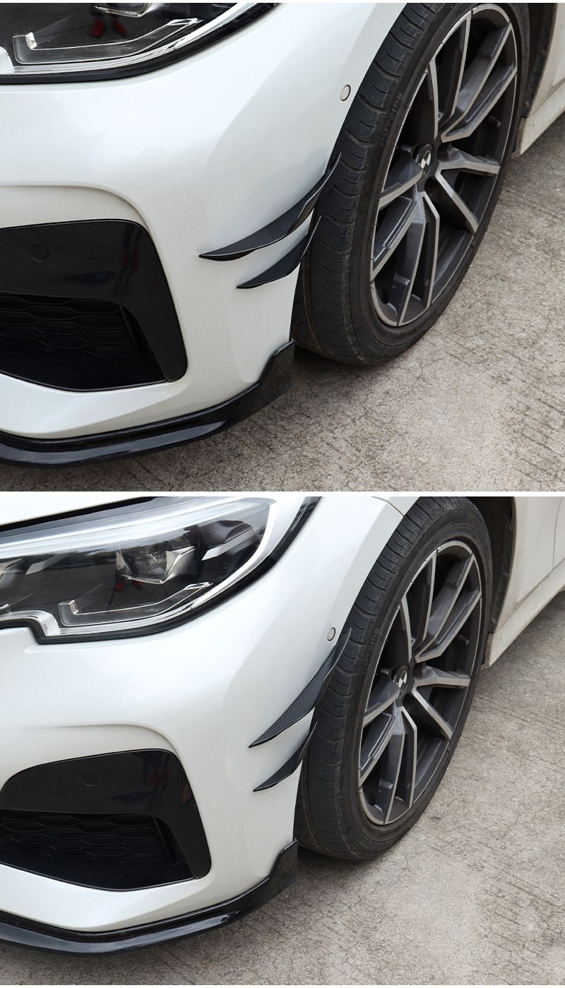 Car Accessories Modified Bumper Carbon Fiber Pattern Extended Universal Spoiler Anti-collision Strip Large Surround Wind_autovado.com