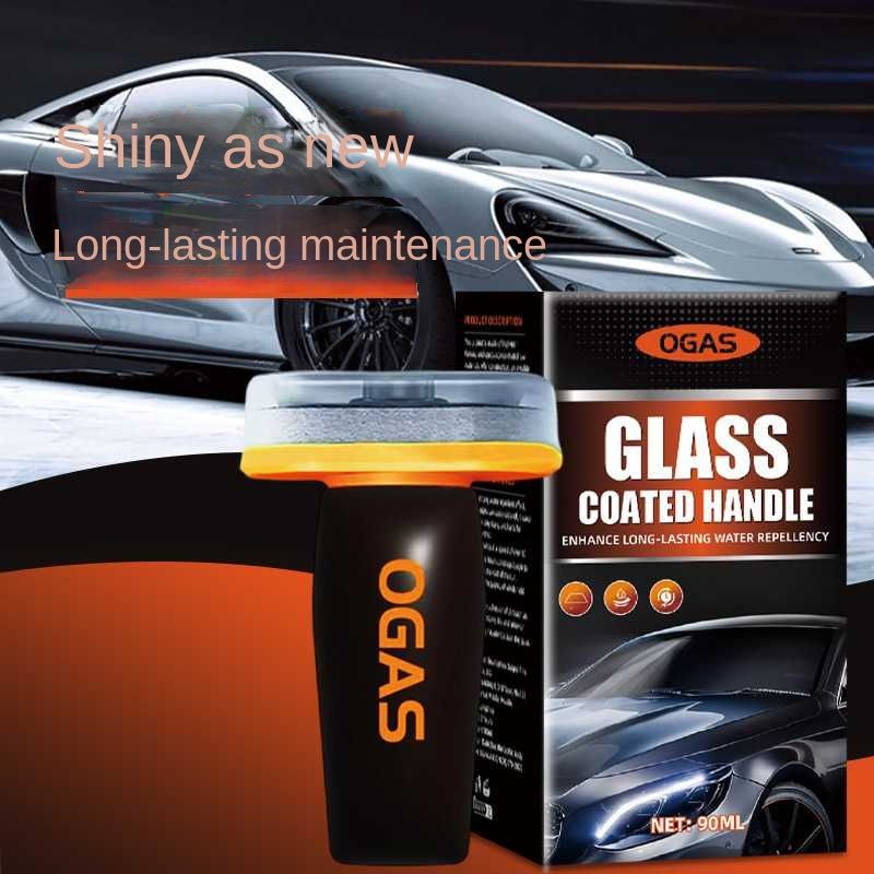 Self-Lubricating Coating Handle For Automotive Glass, Windshield, Side Windows, And Rearview Mirrors - Oil Film Removal Coating Handle Brush_autovado.com