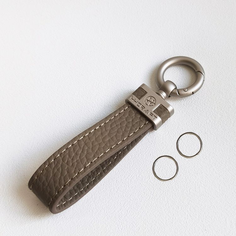 Car Keychain Ladies Fashion Personality High End Leather Keychain Car Key Pendant Men's Key Ring_autovado.com