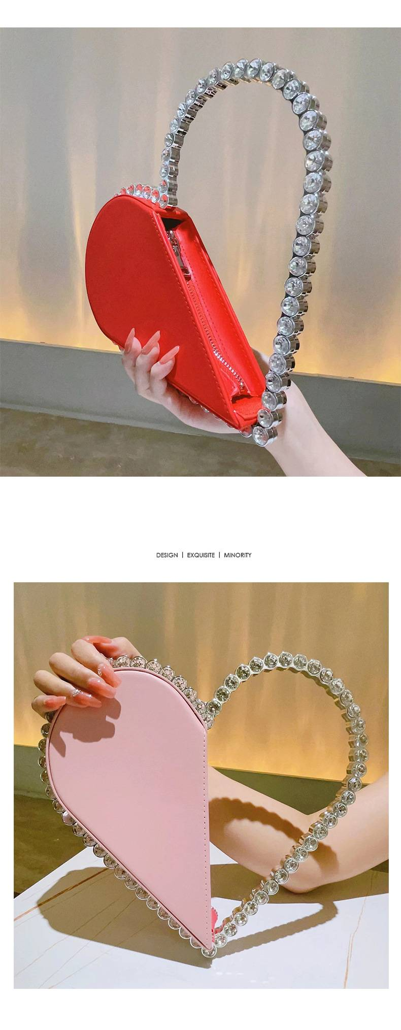 Round Crystal Diamond Bag Sparkling Clutch Bag Internet Celebrity Same Purse Little Fairy Bag Girl Small Bag_autovado.com
