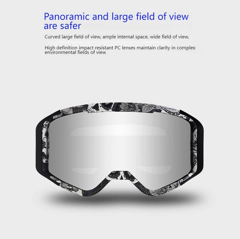 Motorcycle Goggles For Adults – UV Protection, Anti-Fog, Interchangeable Lenses – Off-Road, Motocross, ATV Riding – Lightweight & Durable PC Frame_autovado.com