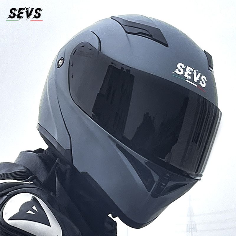 Modular Motorcycle Helmet – Flip-Up Full Face Helmet With Dual Visor & Bluetooth (Matte Black/Gloss White/Cement Grey, Multi-Size)_autovado.com
