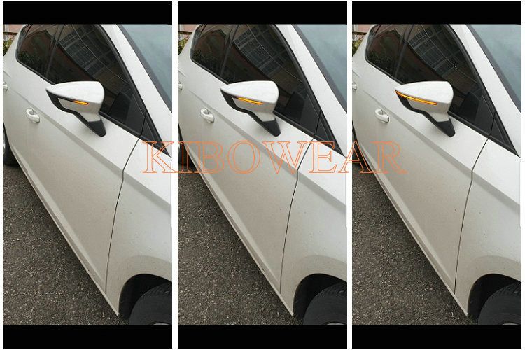 2pcs Dynamic Blinker for Seat Leon III 5F ST FR Cupra Arona KJ7 Ibiza 6F LED Turn Signal Mirror Arrow 2013 2017 2018 2019_autovado.com