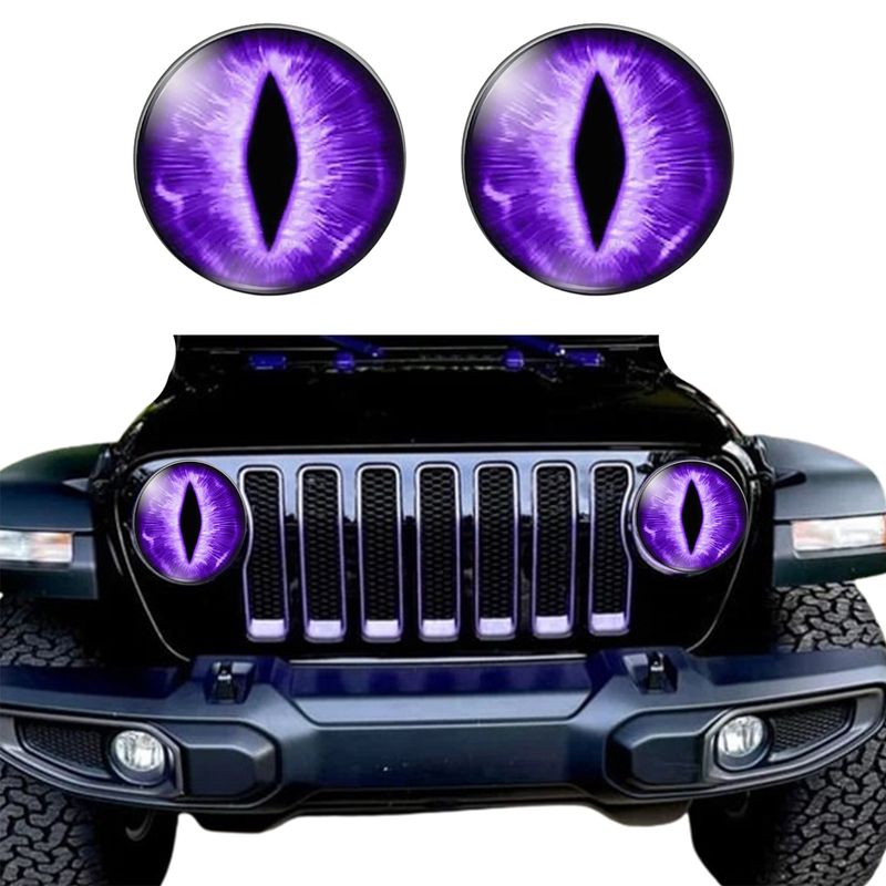 popular Beast Eyes Headlight Decals Pair off road vehicle light stickers_autovado.com